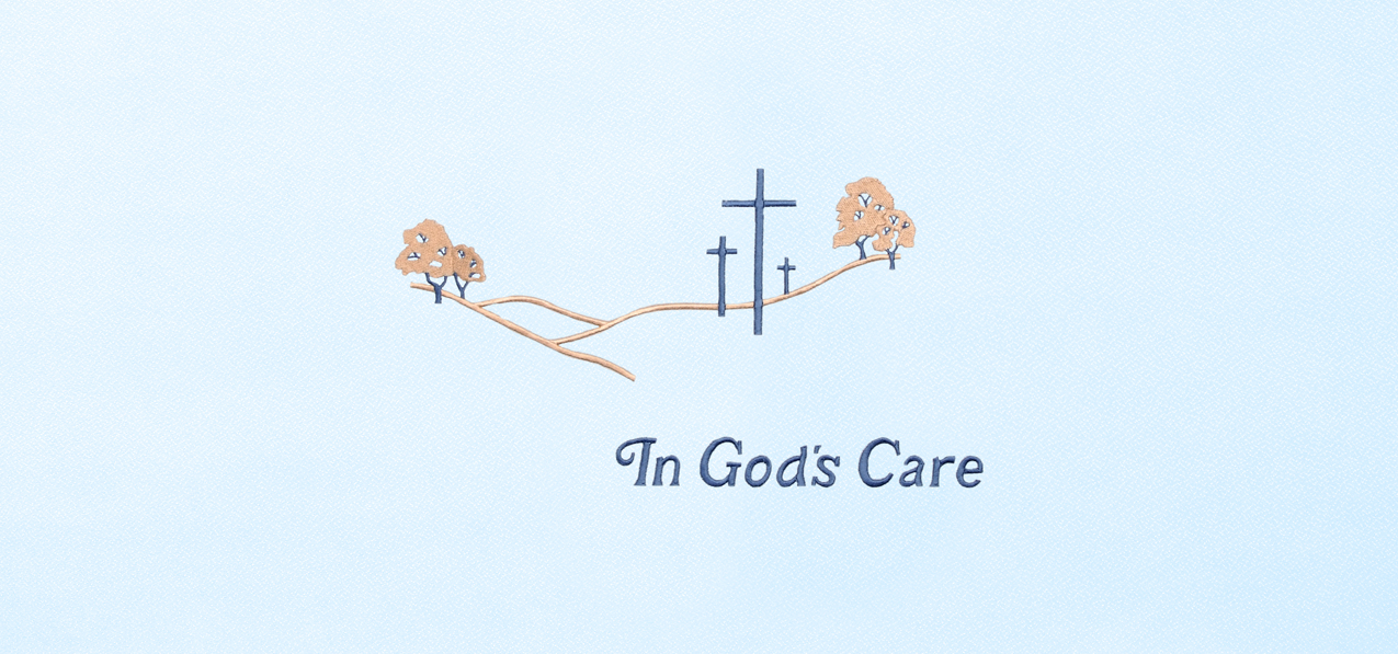 In Gods Care Multi-Blue Faux